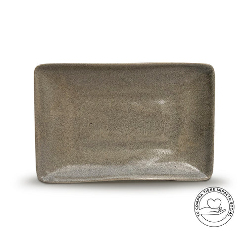 BANDEJA RECTANGULAR GRIS GRANITO