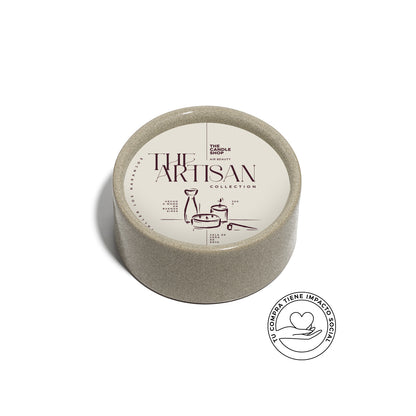 VELA HANDMADE TCS 12CM GRIS GRANITO